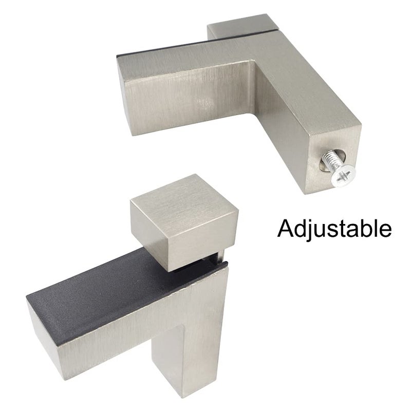 Wolfride 4Pcs Glass Shelf Brackets, Adjustable Glass Shelves Wall Mount Floating Shelf Brackets - Image 4